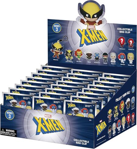 X-Men Classic Series 3 – 5" Collectible Bag Clip – Blind Bag (ONE Random Figure) – Marvel Superhero Character Keychain/Backpack Accessory | Official Licensed Merchandise in Saudi Arabia