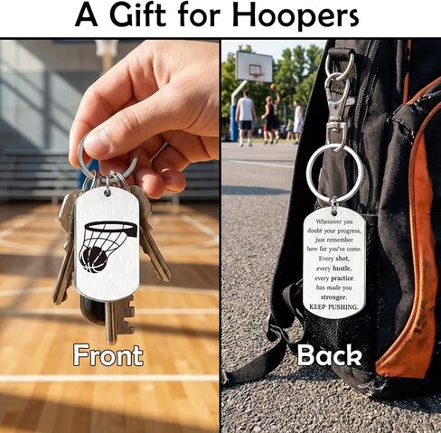 Basketball Gifts for Teen Boys & Girls - Inspirational Basketball Keychain - Gifts for Teenage Boys, Athletes, Players, Sons, Daughters - Coach & Team Sports Gift in Saudi Arabia