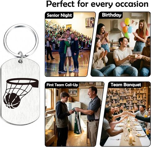 Basketball Gifts for Teen Boys & Girls - Inspirational Basketball Keychain - Gifts for Teenage Boys, Athletes, Players, Sons, Daughters - Coach & Team Sports Gift in Saudi Arabia