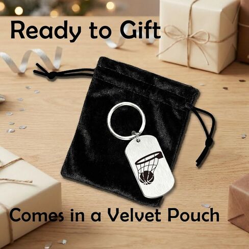 Basketball Gifts for Teen Boys & Girls - Inspirational Basketball Keychain - Gifts for Teenage Boys, Athletes, Players, Sons, Daughters - Coach & Team Sports Gift in Saudi Arabia