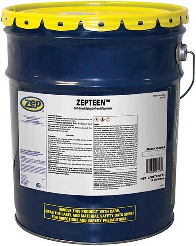 Zep Zepteen Self-Emulsifying Solvent Degreaser - 5 Gallon (1 Unit) 43235 - Rapidly Penetrates and Dissolves the Heaviest Deposit of Grease, Grime, Oil, Dirt, Tar and Fuel Oil Residues in Saudi Arabia