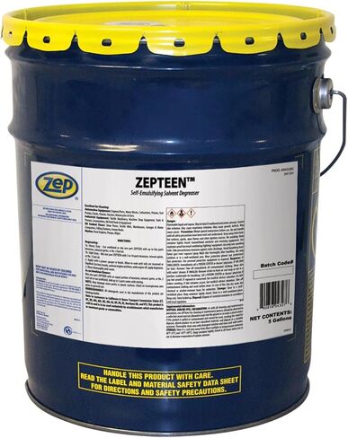 Zep Zepteen Self-Emulsifying Solvent Degreaser - 5 Gallon (1 Unit) 43235 - Rapidly Penetrates and Dissolves the Heaviest Deposit of Grease, Grime, Oil, Dirt, Tar and Fuel Oil Residues in Saudi Arabia