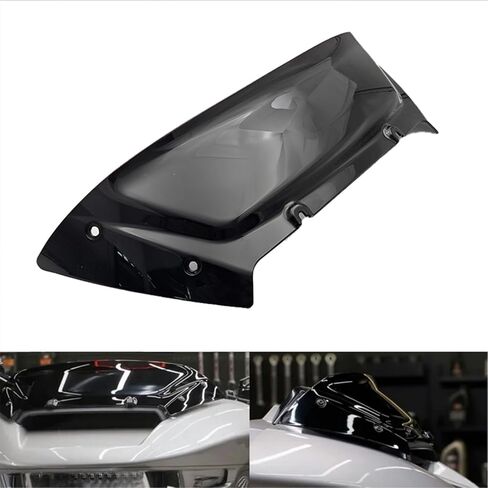 IZX Fits for Harley Road Glide FLTRX FLTRXSTSE 2024 FLTRXSE 2023-2024 Motorcycle 6 inch Windscreen Deflector Cover Plate Windshield Fairing Front Wind Deflector Shield in Kuwait