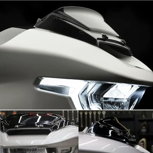 IZX Fits for Harley Road Glide FLTRX FLTRXSTSE 2024 FLTRXSE 2023-2024 Motorcycle 6 inch Windscreen Deflector Cover Plate Windshield Fairing Front Wind Deflector Shield in Kuwait