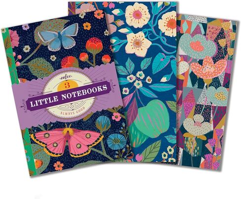Piece & Love Piece: Cecilia's Little Notebooks-مجموعة من 3 ، 5.75 × 4 ، 64pg لكل منها ، مجلات البالغين ذات الطابع الطبيعي ، والملاحظات-المخطط ، والخطوط وشبكة النقطة in Saudi Arabia