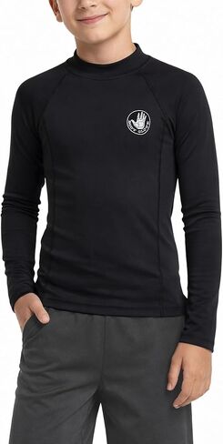 قميص Body Glove للأولاد من Rash Guard - UPF 50+ قميص سباحة سريع الجفاف للحماية من الشمس والرمال - ملابس سباحة للأطفال (5-14) in Kuwait