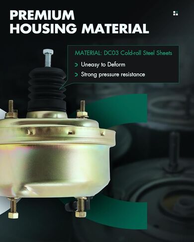 معزز مكابح الطاقة بغشاء واحد من SCITOO مقاس 7 بوصات مناسب لـ 1984 1986 لـ Buick Century 1992 1996-1997 لشفروليه C2500 استبدال T15807 (زنك) in Kuwait