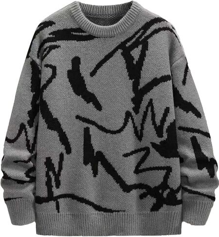 1 pcs Boys Teenager Knit Sweater, Casual Fashion Warm Winter Autumn Pullover for Teen Boys, Soft Comfortable Long Sleeve Top in Saudi Arabia