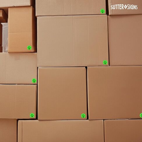 1000 ملصق معتمد لمراقبة الجودة، 1 بوصة | ملصقات اختبار مراقبة الجودة باللون الأخضر الفلوريسنت لفحص المخزون ومعايرته in Kuwait