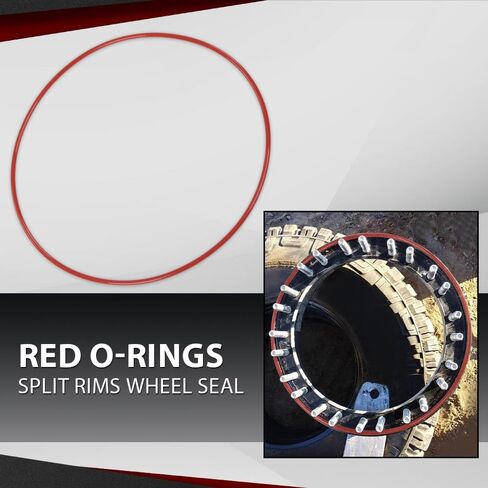 CROSSDESIGN 4pack Wheel Seal Red O-Rings 16.50" Compatible with All 24 Bolt Rims&12-Bolt Humvee Rims (and M1101,M1102 Trailers) Military Humvee Split Rims in Saudi Arabia