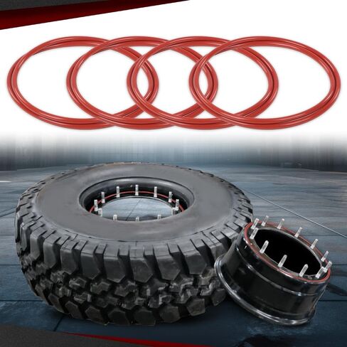 CROSSDESIGN 4pack Wheel Seal Red O-Rings 16.50" Compatible with All 24 Bolt Rims&12-Bolt Humvee Rims (and M1101,M1102 Trailers) Military Humvee Split Rims in Saudi Arabia