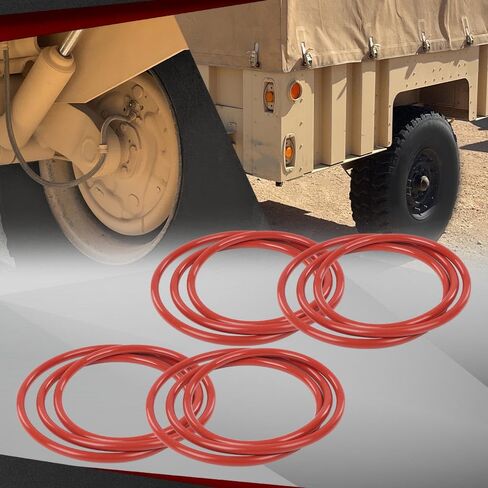 CROSSDESIGN 4pack Wheel Seal Red O-Rings 16.50" Compatible with All 24 Bolt Rims&12-Bolt Humvee Rims (and M1101,M1102 Trailers) Military Humvee Split Rims in Saudi Arabia