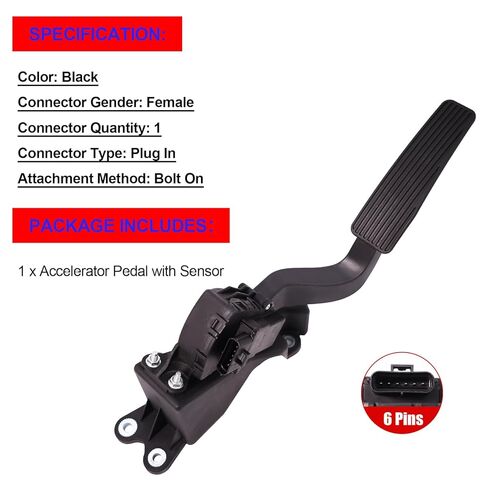 SMMS 4726004AB Accelerator Pedal with Position Sensor Fits for Chrysler 300 for Dodge Charger Magnum 2005-2006 Replaces OE APS151 4861708AA 4861708AB in Saudi Arabia