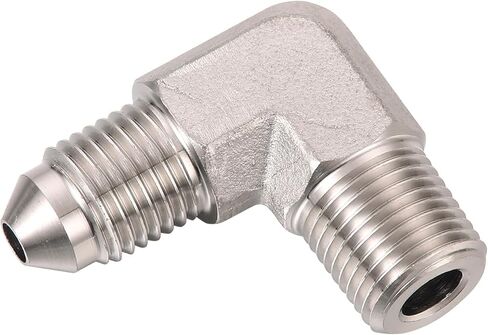 3AN ذكر مضيئة إلى 1/8 NPT الأنابيب ذكر 90 درجة الفولاذ المقاوم للصدأ تركيب محول موصل الاتحاد in Saudi Arabia