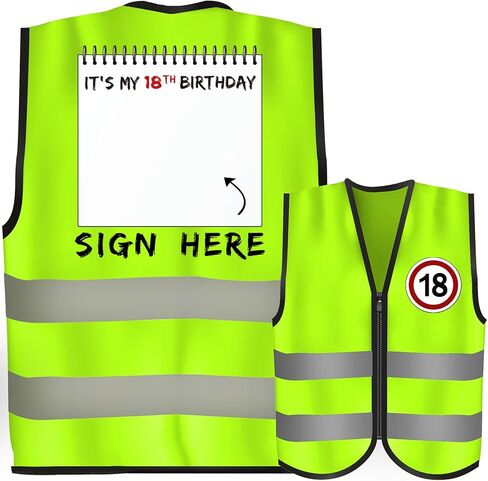 فكرة سترة هدايا ديكورات الملابس - قم بالتوقيع هنا هدايا سترة عيد ميلاد - ديكور حفلات مضحك للعائلة والأصدقاء in Kuwait