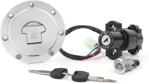 Ignition Switch Lock Fuel Gas Cap Tank Cover Seat Lock Key Set 2003-2007 Compatible With Automotive Motorcycle Parts CBR1000RR CBR600RR in Saudi Arabia