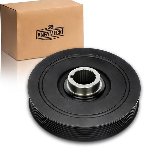 Engine Harmonic Balancer Crankshaft Pulley Compatible with Honda Accord 03-05 Civic 02-05 Element 03-06 CR-V 02-06 Acura TSX 04-08 RSX 02-06 L4 2.0L 2.4L 594-298 13810PNA013 in Kuwait
