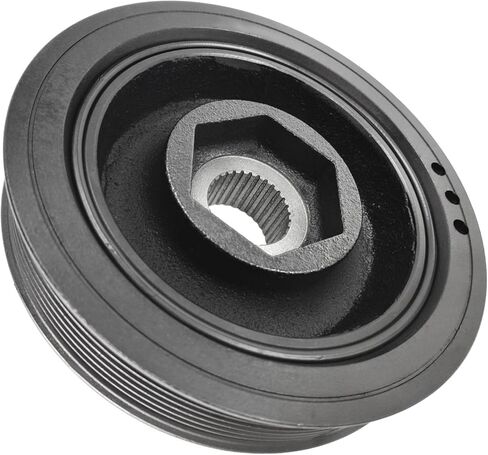 Engine Harmonic Balancer Crankshaft Pulley Compatible with Honda Accord 03-05 Civic 02-05 Element 03-06 CR-V 02-06 Acura TSX 04-08 RSX 02-06 L4 2.0L 2.4L 594-298 13810PNA013 in Kuwait