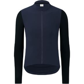 RISESBIK Long Sleeve Cycling Jersey Men's Winter Cycling Clothing Thermal Fleece Cycling Jacket Windproof Lightweight (Army Green Teal, XL) in Saudi Arabia