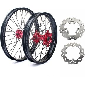 TOFR 21 "18" عجلات محاور الحافات مجموعة دوارات الفرامل لهوندا CRF250R CRF450R CRF 250X 450X 04-16 in Saudi Arabia