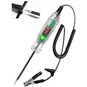 Automotive Test Light, 3-70V Digital LED Voltage Tester, Auto Circuit Tester with Voltmeter, Dual Polarity Indicator and Stainless, Bidirectional Electrical Voltage Test Pen for Car/Truck/SUV Checker in Kuwait