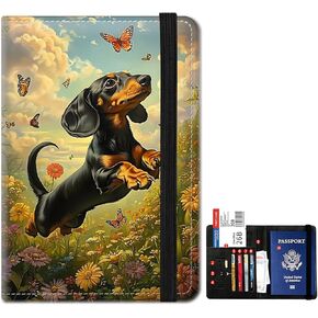 Passport Holder,Passport Cover,PU leather Travel Wallet with Credit Card Slots Rfid passport Wallet Cover Case Documents Passport Book Holders for Women and Men - Beautiful Northern Lights in Saudi Arabia