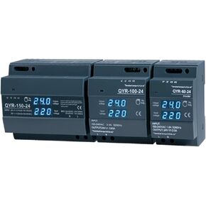 1 قطعة QYR-60W 100 واط 150 واط DIN السكك الحديدية تحويل التيار الكهربائي AC-DC 12 فولت 24 فولت مع شاشة ديجيتال شكل خطوة صناعية لشريط إضاءة LED (12 فولت ، 60 واط) in Kuwait