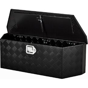 GarveeTech Trailer Tongue Box, Heavy Duty Trailer Tongue Tool Box Storage Organizer with Lock & Keys, Utility Tool Chest for Pickup Truck Bed, RV, SUV, 36" x 12" x 12" (36"-Steel-Black) in Kuwait