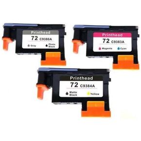 متوافق مع رؤوس الطباعة KNZ 72 C9380A C9383A C9384A لـ 72 رأس طباعة لـ 72 Designjet T610 T620 T770 T790 T795 T1100 T1120 T1200 T2300 استبدال ما بعد البيع Universal Fit (2MKY 2MC 2GPK) in Kuwait