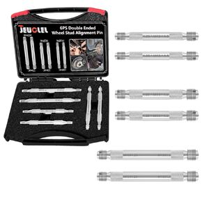 6Pcs Double Ended Wheel Stud Alignment Pin, Wheel Fixing Bolts, Wheel Hanger Alignment Pin Guide Tool, usable on both ends, Hub Fixing Positioning Rod for Changing Tires On Cars with Lug Bolts in Saudi Arabia