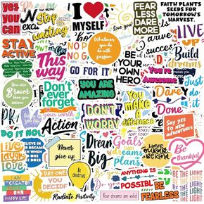 120pcs Inspirational Stickers for Office Supplies Women Teachers Adults, Motivational Scrapbook Stickers for Journaling Supplies Vision Board Water Bottle Laptop in Saudi Arabia