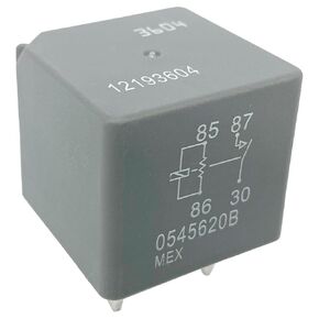 12193604 مرحل السيارات - 30A 12VDC 4-Pin SPST عالي التحميل، متوافق مع مركبات جنرال موتورز (شيفروليه سيلفرادو 2015-2023، Buick Enclave 2018-2022) - يعمل على إصلاح فشل التيار المتردد وأخطاء نظام التشغيل in Saudi Arabia