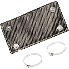 Carbon Pipe Heat Shield 4" x 8" Exhaust Heat Shield, Two-layer Material Design Heat Protection up to 1800°F, Protects Heat Sensitive Components, Hoses, Lines, and Electrical Wiring in Saudi Arabia