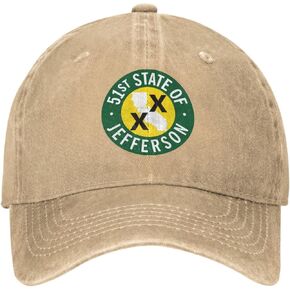 51st State of Jefferson Hat Casquette Denim قبعة بيسبول للجنسين قبعة رجالية قبعة نسائية سوداء in Kuwait