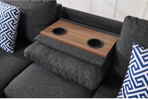 Hidden Storage Units and Matching Accent Pillows for Modern Homes Linen Black+ Gray Modular & Reconfigurable Hidden Storage Modern Home Decor in Saudi Arabia