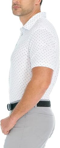 Greg Norman Men’s ML75 UPF 50+ Moisture Wicking Polo (White, Small) in Saudi Arabia