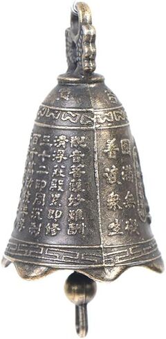 2pcs Small Bells Vintage Brass Hanging Bells Chinese Mini Sculpture Bronze Buddhism Bell for Home Decorations Crafts Ornaments in Saudi Arabia