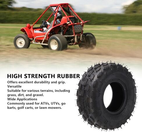 Acouto 145/70-6 Tubeless Tire High Strength Rubber Multifunctional Go Kart Tire Replacement for in Saudi Arabia