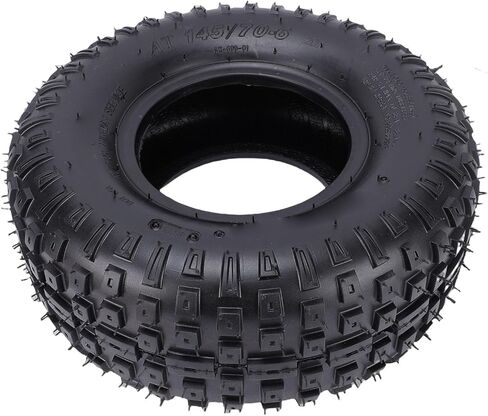 Acouto 145 70 6 Tire, Heavy Duty Rubber Strong Grip Universal Vacuum Tire with Specially Designed Tread, for ATV UTV Go Kart Cart Mower in Saudi Arabia