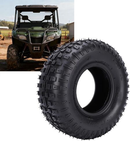 Acouto 145 70 6 Tire, Heavy Duty Rubber Strong Grip Universal Vacuum Tire with Specially Designed Tread, for ATV UTV Go Kart Cart Mower in Saudi Arabia