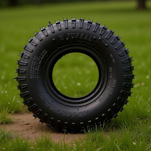 Acouto 145 70 6 Tire, Heavy Duty Rubber Strong Grip Universal Vacuum Tire with Specially Designed Tread, for ATV UTV Go Kart Cart Mower in Saudi Arabia