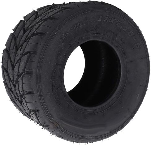11x7.10-5 Go Kart Rear Wheel Tire, 5in Rain Rubber Non Slip Tubeless Tire with 4 Layer Structure for Drift Trike Go Kart Parts in Saudi Arabia