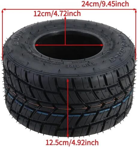 SUN-F 10x4.50-5 Tubeless Go Kart Tire, Non Slip Rain Proof Front Wheel for ATV UTV Quad Bike in Saudi Arabia