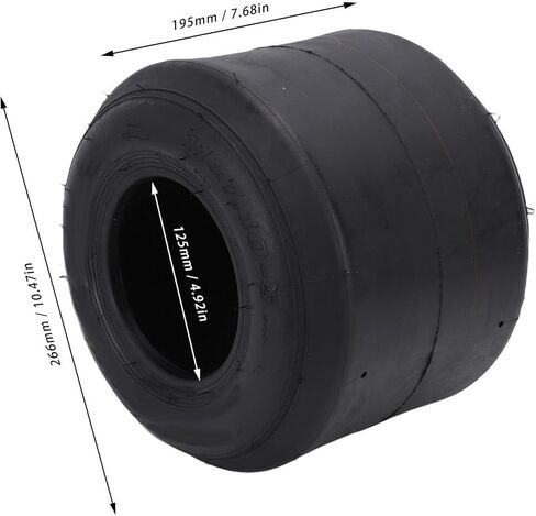 Acouto 11x7.10-5 Go Kart Tubeless Tire Slick Tread Rubber Go Kart Racing Tire Replacement for 5 Inch Rim in Saudi Arabia