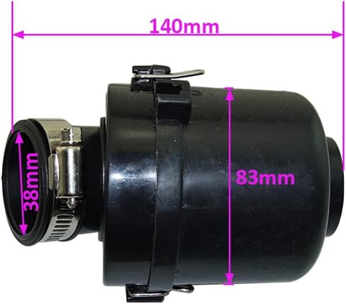 Waterproof 38mm Angled Filter For ATV Quad Go Kart Pit Dirt Mini Bikes in Kuwait