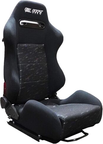 Adjustable Black Luxury Racing SR3 CONFETTI Style Velvet Seat w/Sliders 1PAIR in Saudi Arabia