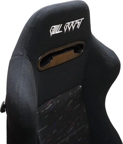 Adjustable Black Luxury Racing SR3 CONFETTI Style Velvet Seat w/Sliders 1PAIR in Saudi Arabia