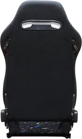 Adjustable Black Luxury Racing SR3 CONFETTI Style Velvet Seat w/Sliders 1PAIR in Saudi Arabia