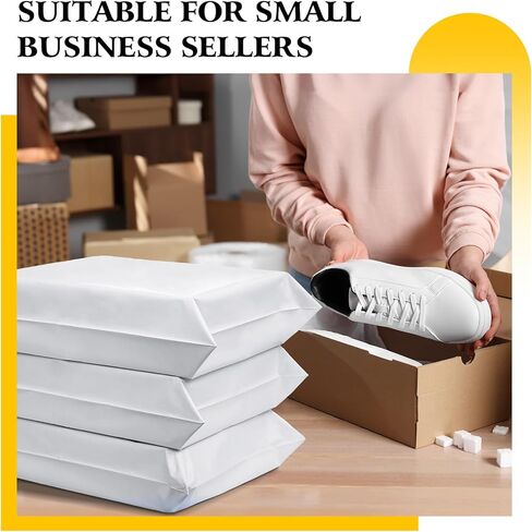 Metronic 25Pcs Poly Mailers 17.7x22 Inch,Large Shipping Bags for Clothes Bulk,Strong Self Adhesive Shipping Envelopes for Small Business,Waterproof Mailing Envelopes for Packaging White in Kuwait
