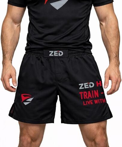 No-Gi BJJ MMA Fight Shorts - شورت تدريب الكبار والمصارعة، بوليستر سريع الجفاف للجوجيتسو البرازيلية in Kuwait